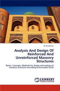 Analysis and Design of Reinforced and Unreinforced Masonry Structures