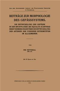 Beiträge Zur Morphologie Des Gefässsystems