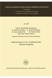 Untersuchungen an Iso- Und Heterocyclen Niedriger Ringgröße