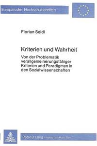 Kriterien und Wahrheit