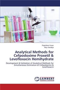 Analytical Methods for Cefpodoxime Proxetil & Levofloxacin Hemihydrate