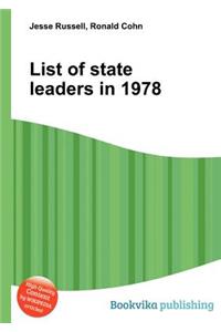 List of State Leaders in 1978