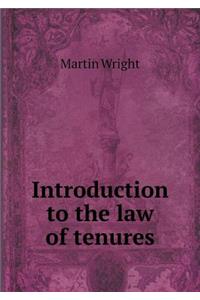 Introduction to the Law of Tenures
