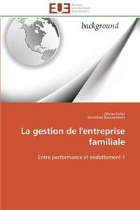 gestion de l'entreprise familiale