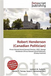 Robert Henderson (Canadian Politician)
