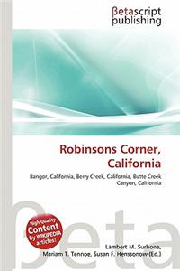 Robinsons Corner, California