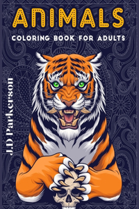Animals Coloring Book For Adults