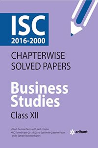 ISC Chapterwise Solved Papers BUSINESS STUDIES class 12th