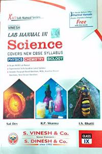 Lab Manual In Science Cover New CBSE Syllabus Physics Chemistry Biology Class 9