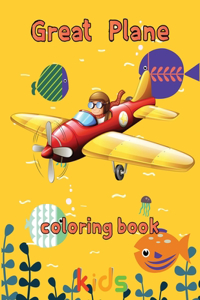 Great Plane Coloring Book kids