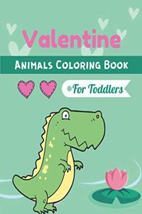 Valentine Animals Coloring Book For Toddlers
