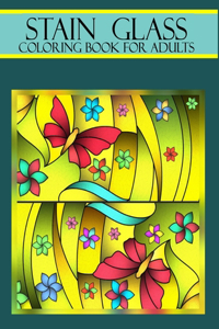 Stain Glass Coloring Book For Adults