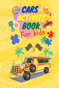 Cars activity book for kids
