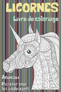 Livre de coloriage - Pas cher pour les adolescents - Animaux - Licornes