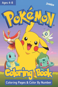 POKEMON COLORING BOOK Jumbo Ages 4-8