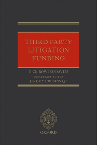 Third Party Litigation Funding