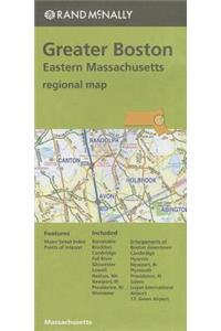 Rand McNally Greater Boston Eastern Massachusetts Regional Map