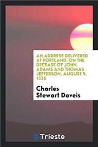 Address Delivered at Portland
