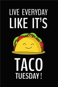 Live Everyday Like It's Taco Tuesday. Love Tacos