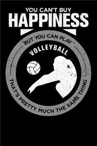 You Can't Buy Happiness But You Can Play Volleyball That's Pretty Much The Same Thing