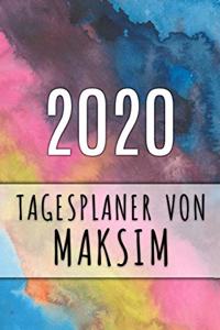2020 Tagesplaner von Maksim