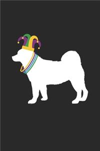 Akita Journal - Akita Notebook - Mardi Gras Gift for Akita Lovers