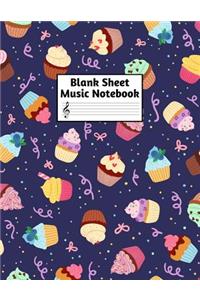 Blank Sheet Music Notebook