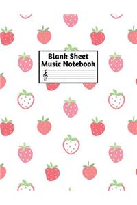 Blank Sheet Music Notebook