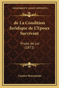 de La Condition Juridique de L'Epoux Survivant