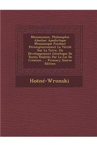 Messianisme, Philosophie Absolue