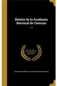 Boletin de la Academia Nacional de Ciencias; t. 9