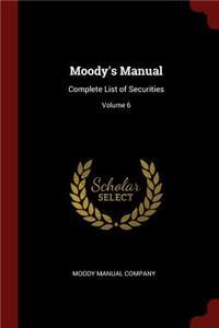 Moody's Manual
