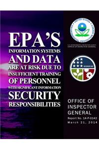 EPA's Information Systems and Data Are a Risk Due to Insufficient Training of Personnel With Significant Information Security Responsibility