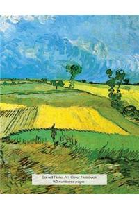 Cornell Notes Art Cover Notebook 160 Numbered Pages