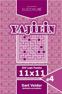 Sudoku Yajilin - 200 Logic Puzzles 11x11 (Volume 4)