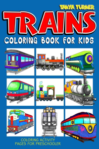 Trains Coloring Book For Kids