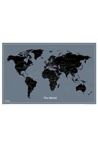 National Geographic World Modern Wall Map (Poster Size: 36 X 24 In)