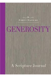 Forty Days of Generosity