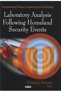 Laboratory Analysis Following Homeland Security Events