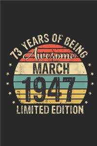 Born March 1947 Limited Edition Bday Gifts