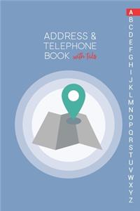 Address & Telephone Book with tabs