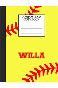 Willa Composition Notebook