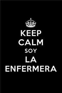 keep calm soy la enfermera: bilingual nurse gift Journal/ Notebook Blank Lined Ruled 6x9 120 Pages