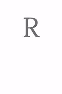 Buchstabe R Notizbuch
