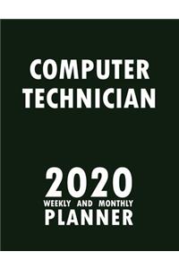 Computer Technician 2020 Weekly and Monthly Planner