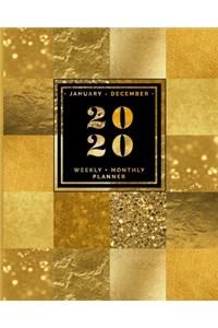 January - December - 2020 Weekly + Monthly Planner