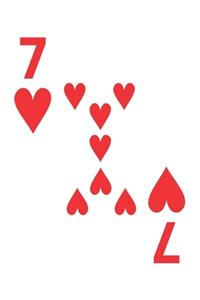 Seven Of Hearts Notebook