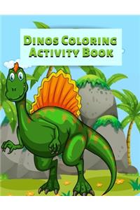 Dinos Coloring Activity Book