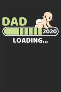 Dad Loading 2020: Graph Paper Journal 6x9 inches with 120 Lined Pages