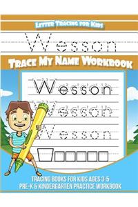 Wesson Letter Tracing for Kids Trace my Name Workbook